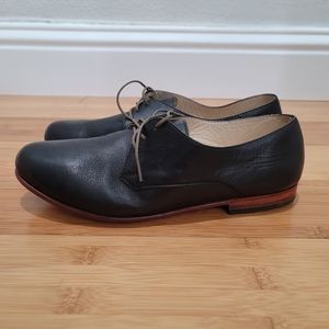 Nisolo Black Leather Lace Up Oxford Dress shoes womens size 8
